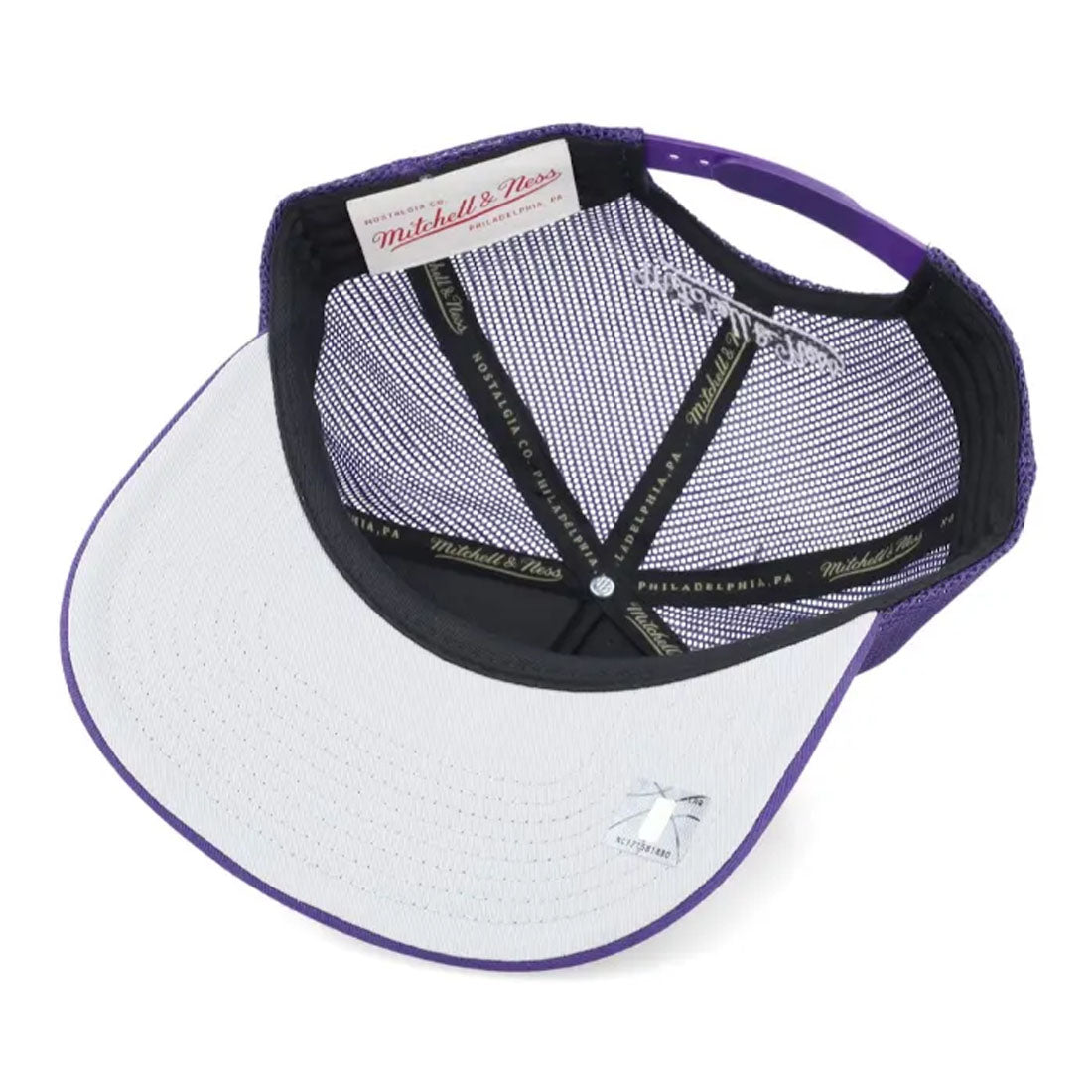 Mitchell & Ness LA Los Angeles Lakers Evergreen Purple Trucker Cap