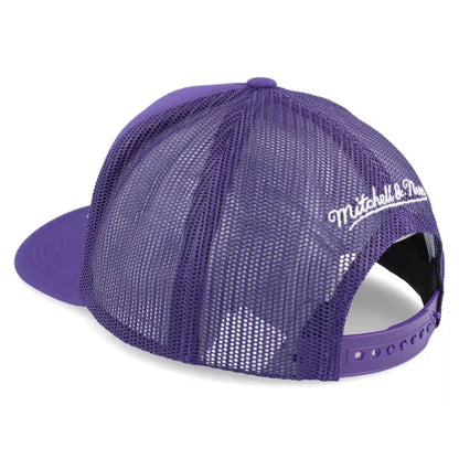 Mitchell & Ness LA Los Angeles Lakers Evergreen Purple Trucker Cap