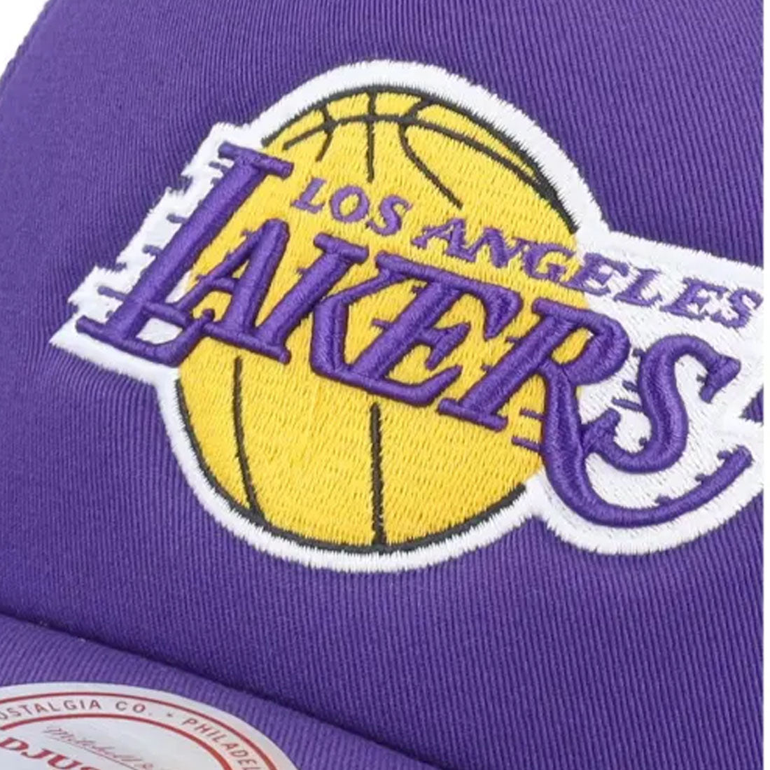 Mitchell & Ness LA Los Angeles Lakers Evergreen Purple Trucker Cap