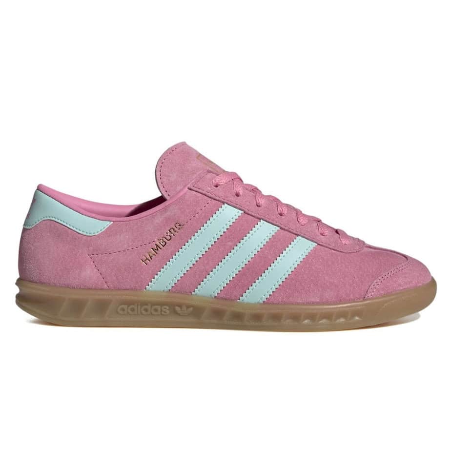 Adidas Originals Hamburg Ladies Trainers Bliss Pink Gum Womens Shoes