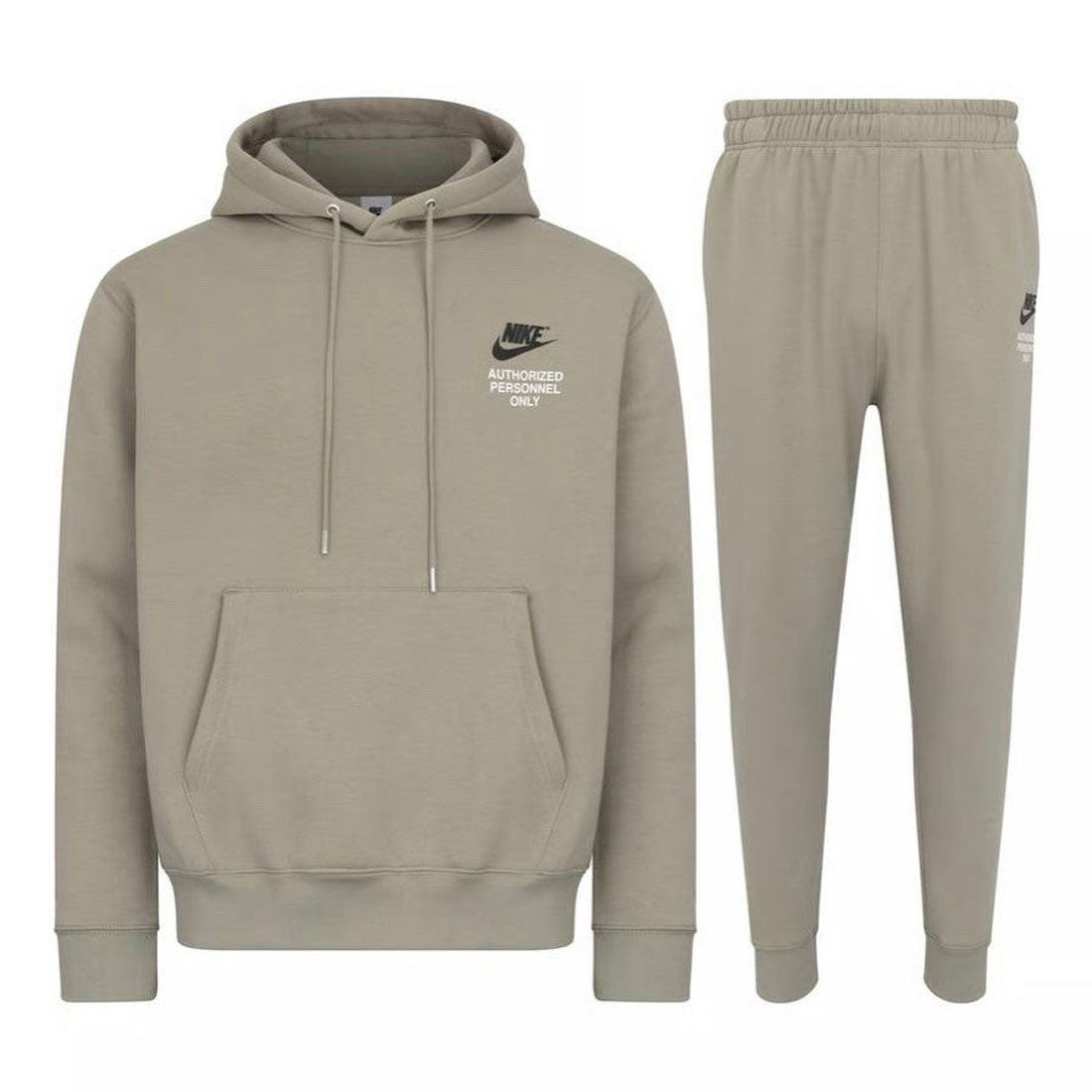 Nike Men's Authorised Personnel Only Fleece Hooded Tracksuit Green
