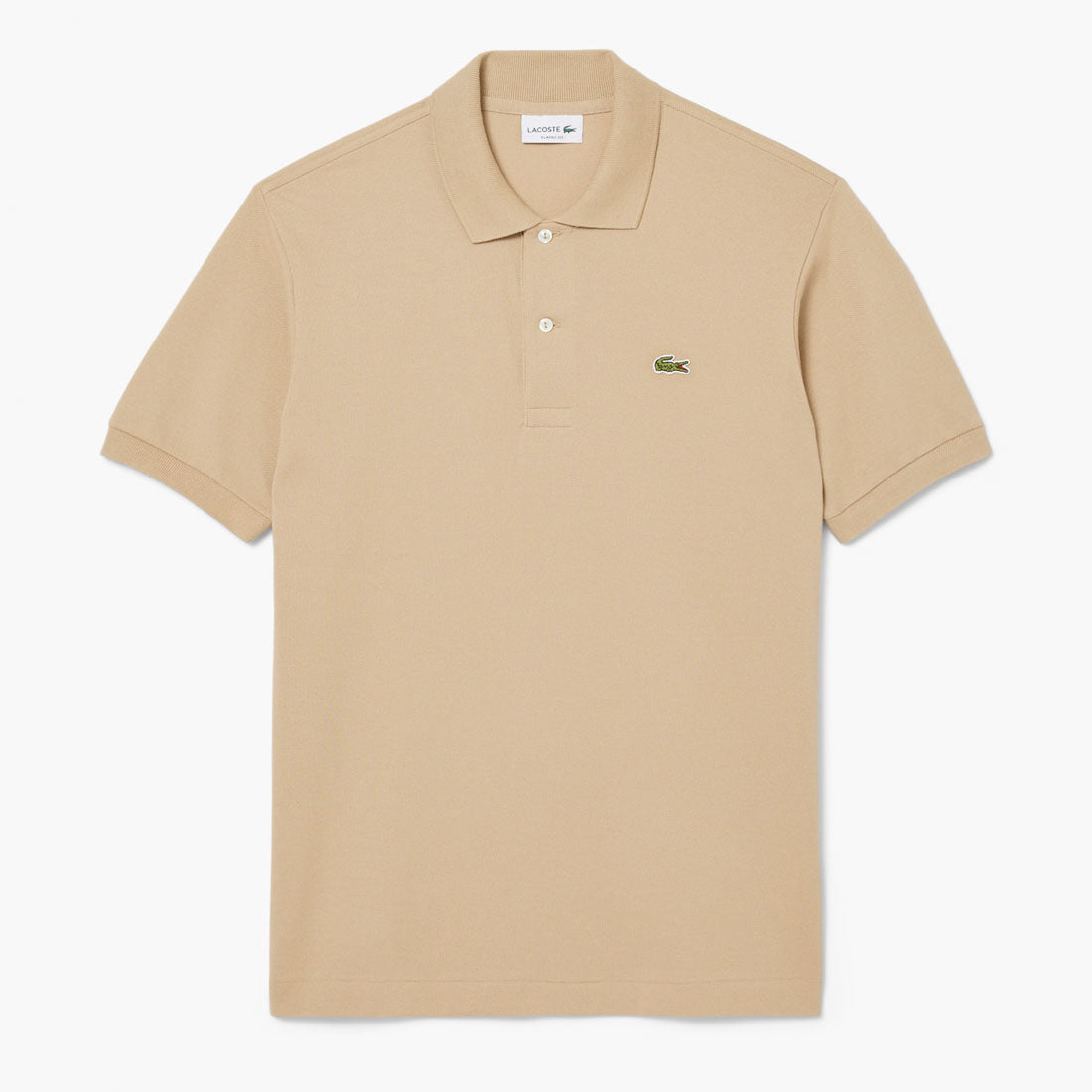 Lacoste Men's Classic Polo Shirt Beige Cotton