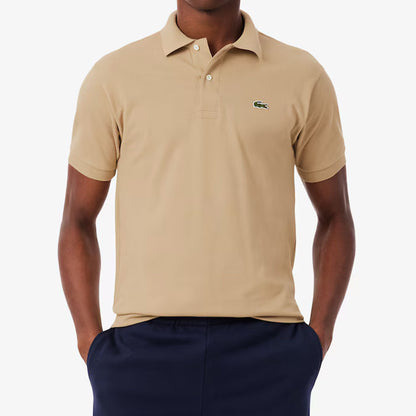Lacoste Men's Classic Polo Shirt Beige Cotton