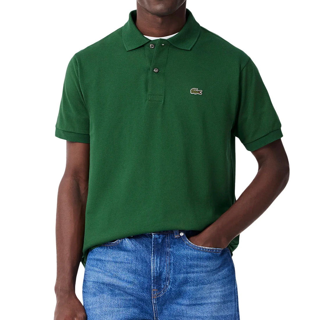 Lacoste Men's Classic Pine Polo Shirt Green Cotton