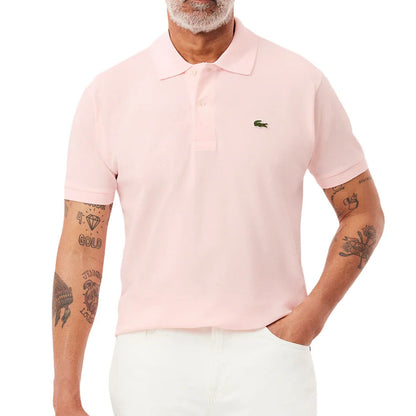 Lacoste Classic Fit Men's Pink Polo Shirt