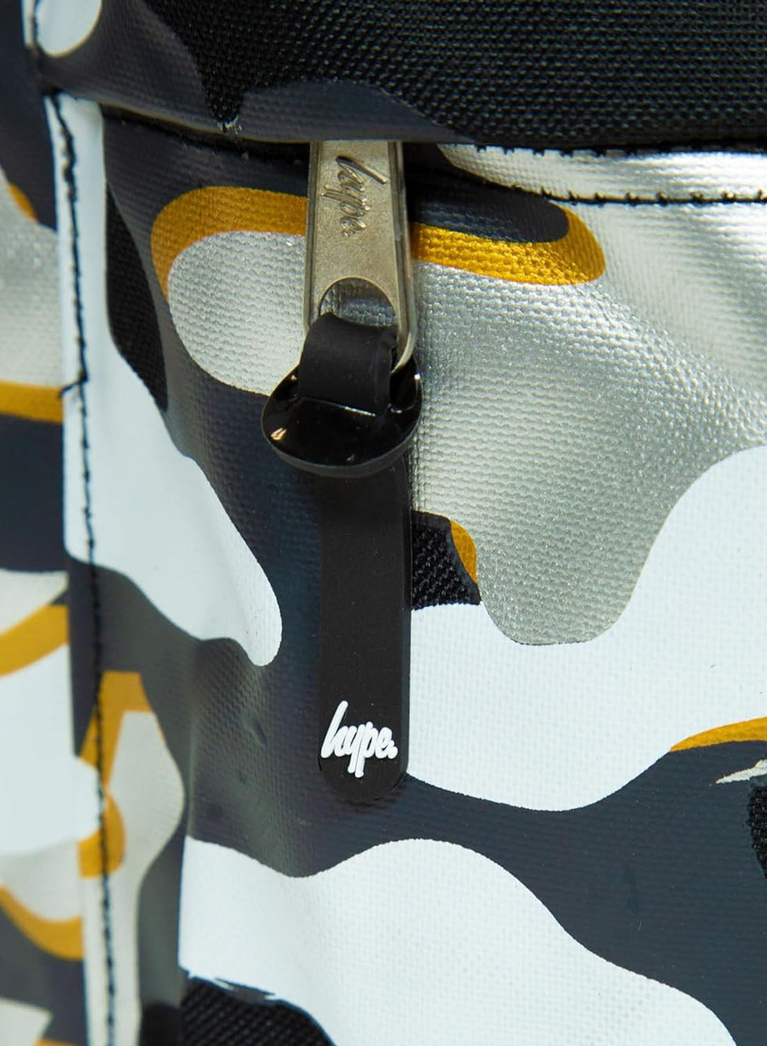 Hype Monochrome Camo 18 Litre Adjustable School Backpack With Bottle Holder