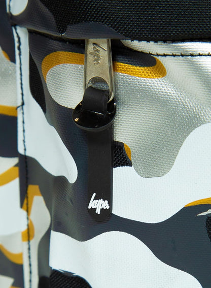 Hype Monochrome Camo 18 Litre Adjustable School Backpack With Bottle Holder