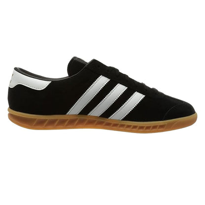 adidas Unisex Originals Hamburg Trainers Black Leather