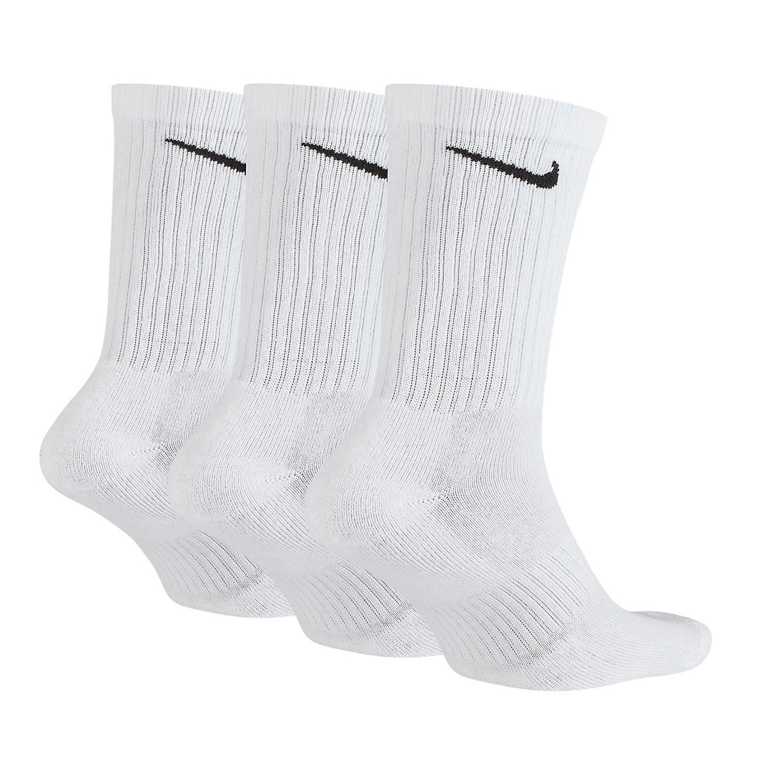 Nike Unisex Adults White DRI Everyday Cotton Crew 3 Pack Of Socks