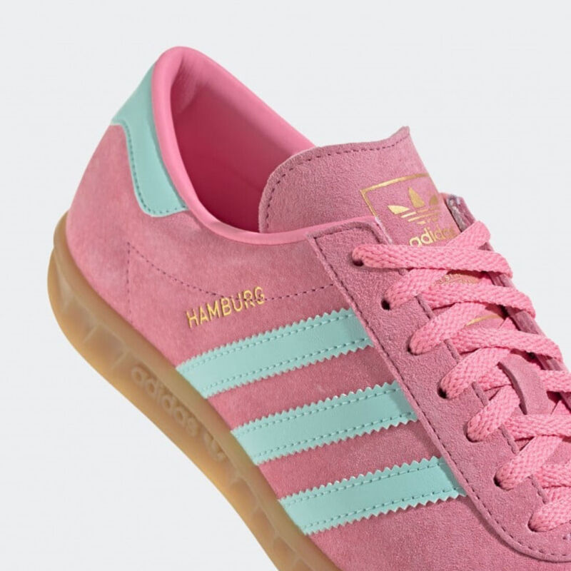 Adidas Originals Hamburg Ladies Trainers Bliss Pink Gum Womens Shoes