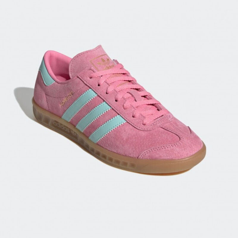 Adidas Originals Hamburg Ladies Trainers Bliss Pink Gum Womens Shoes