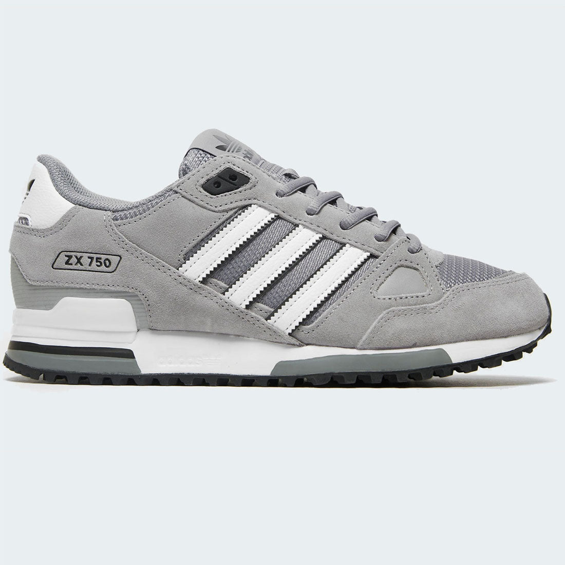 Adidas Originals ZX750 Mens Suede Grey Trainers image 0