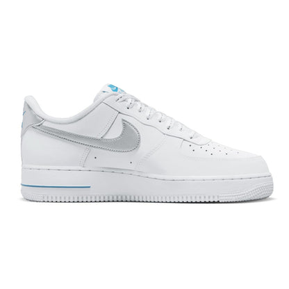 Nike Air Force 1 Low '07 Mens White Laser Blue Trainers image 1