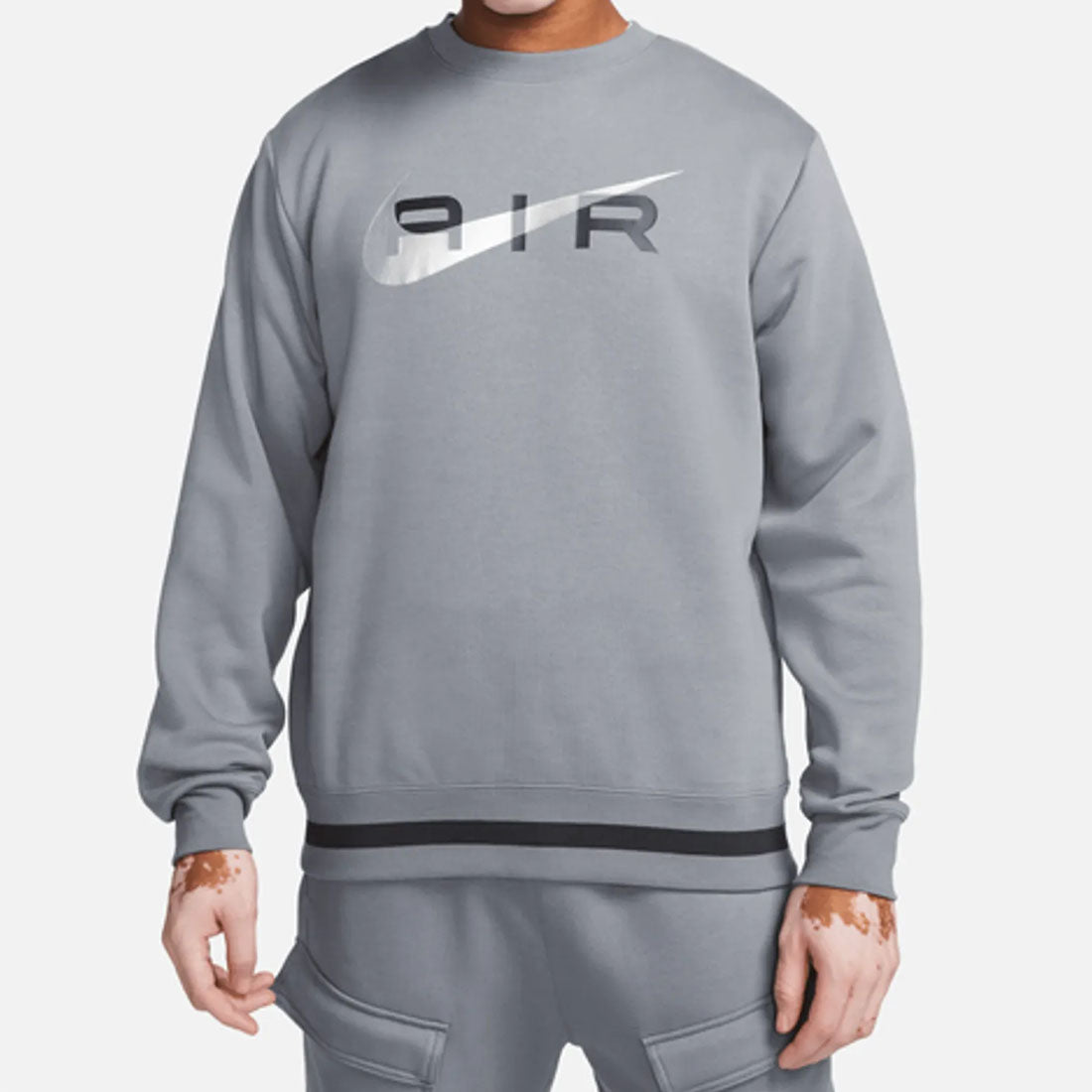 Nike Air Fleece Crew Neck Men's Grey Tracksuit