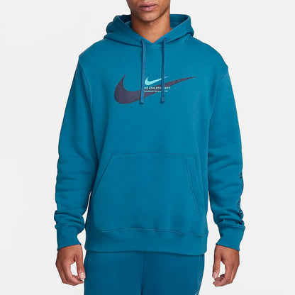 Nike Standard Issue Fleece Athletic Men's Blue Hoodie