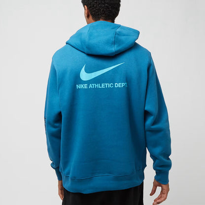 Nike Standard Issue Fleece Athletic Men's Blue Hoodie