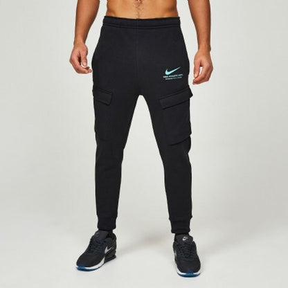 Nike Standard Issue Fleece Athletic Men's Black Cargo Track Pants