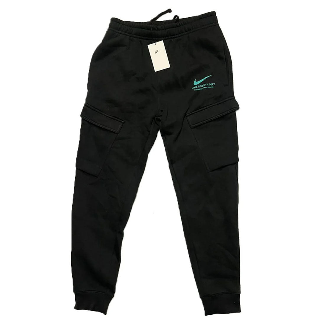 Nike Standard Issue Fleece Athletic Men's Black Cargo Track Pants