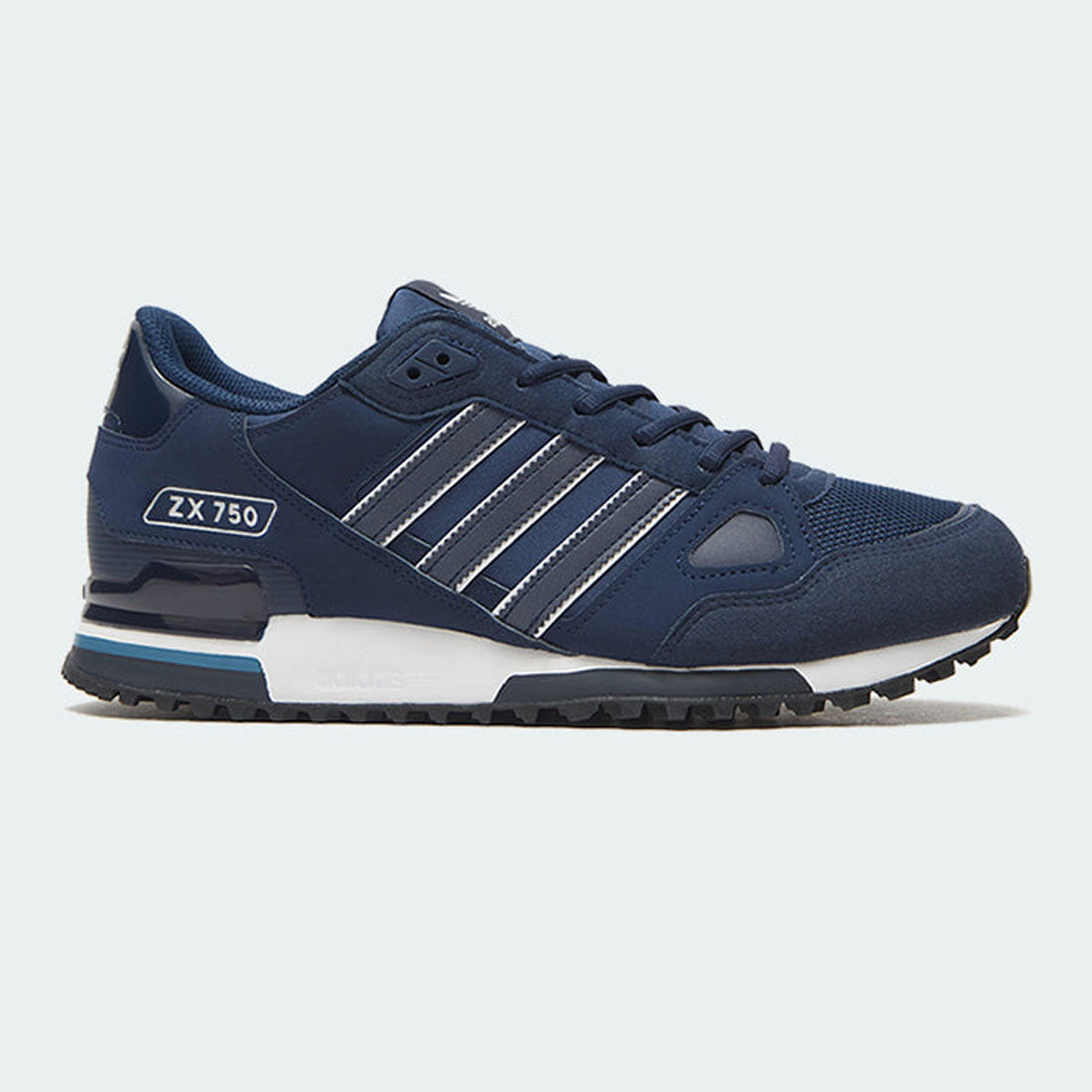 Adidas Originals ZX750 Mens Suede Dark Blue Trainers