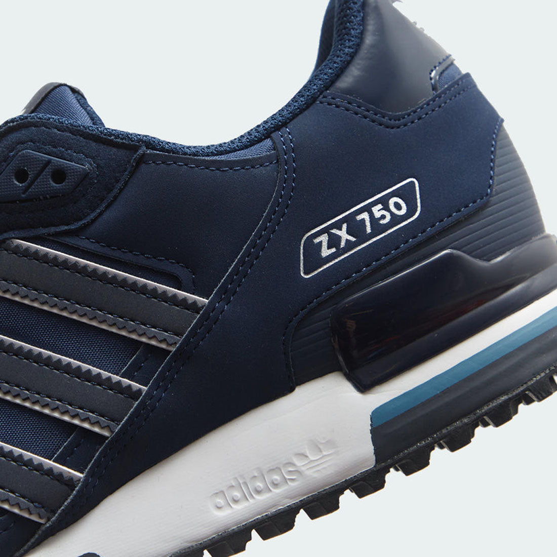 Adidas Originals ZX750 Mens Suede Dark Blue Trainers