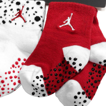 Nike Air Jordan Baby 3 Pack Grippy Socks 6-12 Months