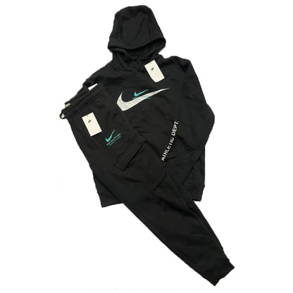 Nike Standard Issue Fleece Athletic Men's Black Tracksuit