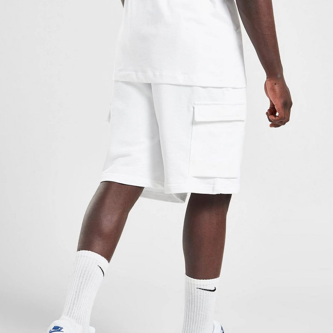Nike Sportswear Men's White T Shirt Cargo Shorts Full Set
