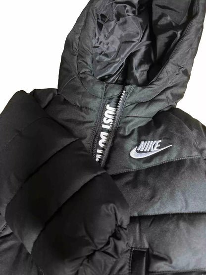 Nike Just Do It Infant Kids Black Warm Padded Jacket