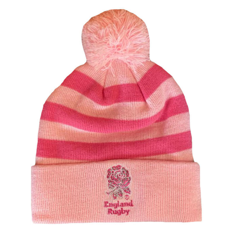 England Rugby Union RFU Pink Girls Beanie Hat