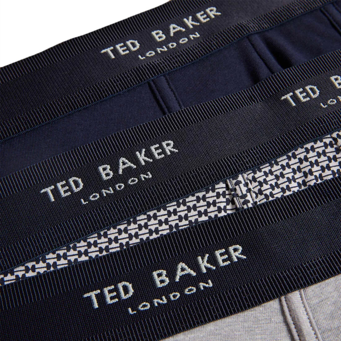 Ted Baker Boxer Shorts Mens 3 Pack Cotton Trunks Stretch Fit