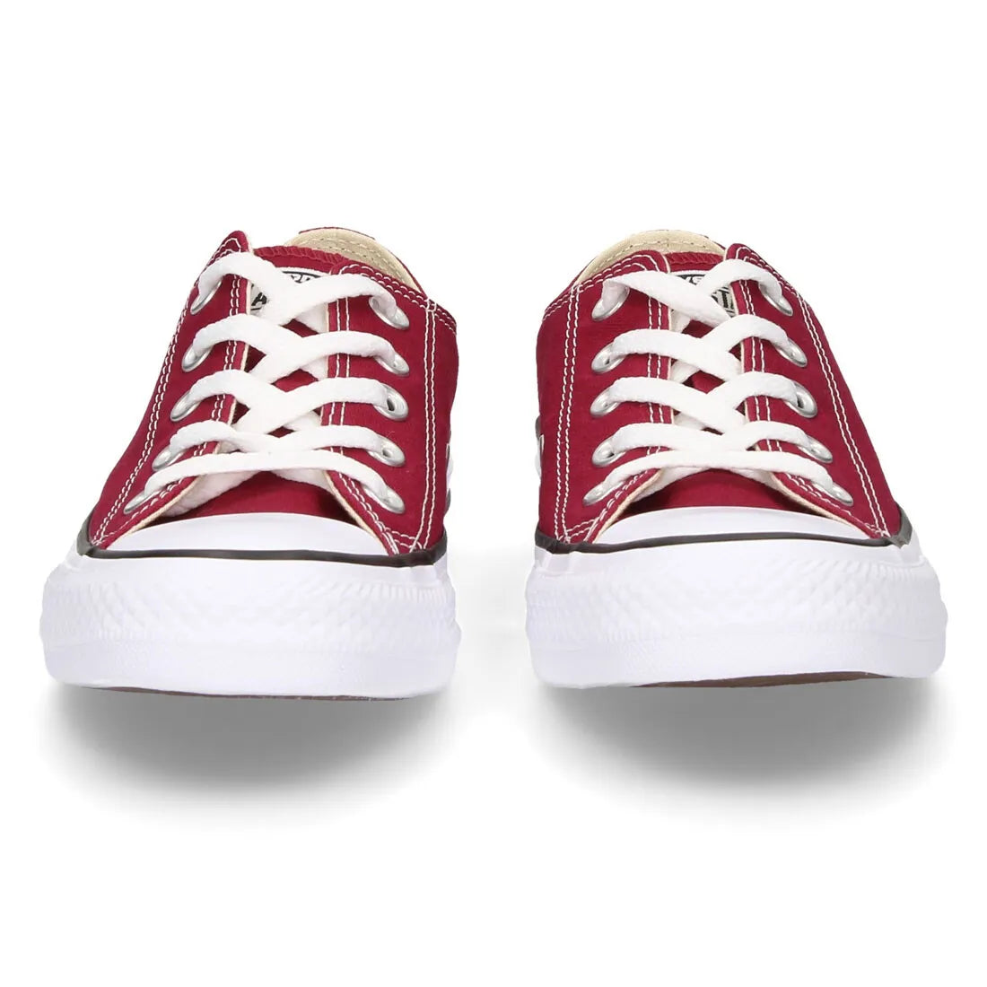 Converse Chuck Taylor Unisex Optical Maroon Canvas Trainers