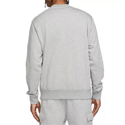 Nike Sportswear Multi Swoosh Mens Grey Graphic Fleece Sweatshirt