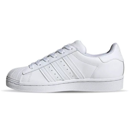 Adidas Superstar Junior Triple White Trainers Children's Lace Up Shoes