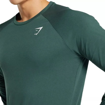 Gymshark Critical 2.0 Mens Green Long Sleeved Top