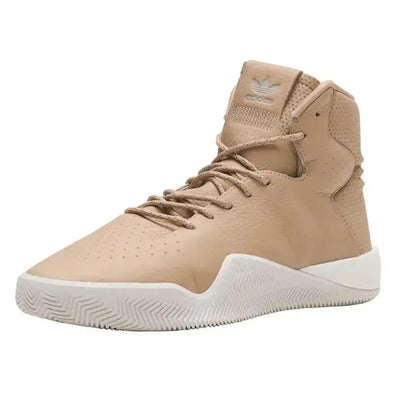 Adidas Originals Boys Hi Top Trainers Tubular Instinct Boost Leather Beige