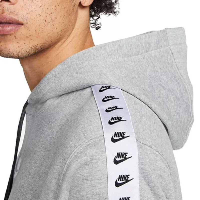 Nike Sportswear Essential Men's Fleece Grey Hooded Tracksuit