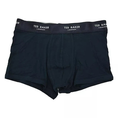 Ted Baker Boxer Shorts Mens 2 Pack Multi Blue Cotton Trunks Underwear Assorted