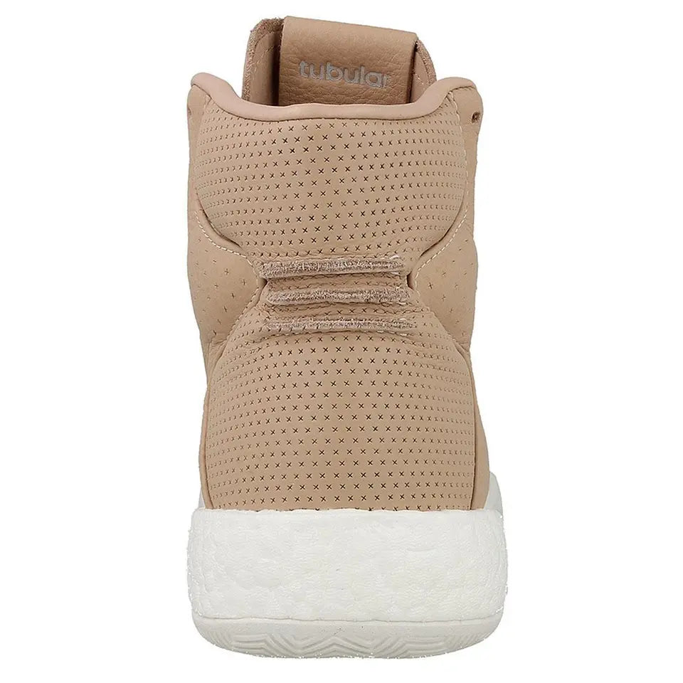 Adidas Originals Boys Hi Top Trainers Tubular Instinct Boost Leather Beige