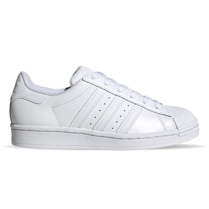 Adidas Superstar Junior Triple White Trainers Children's Lace Up Shoes