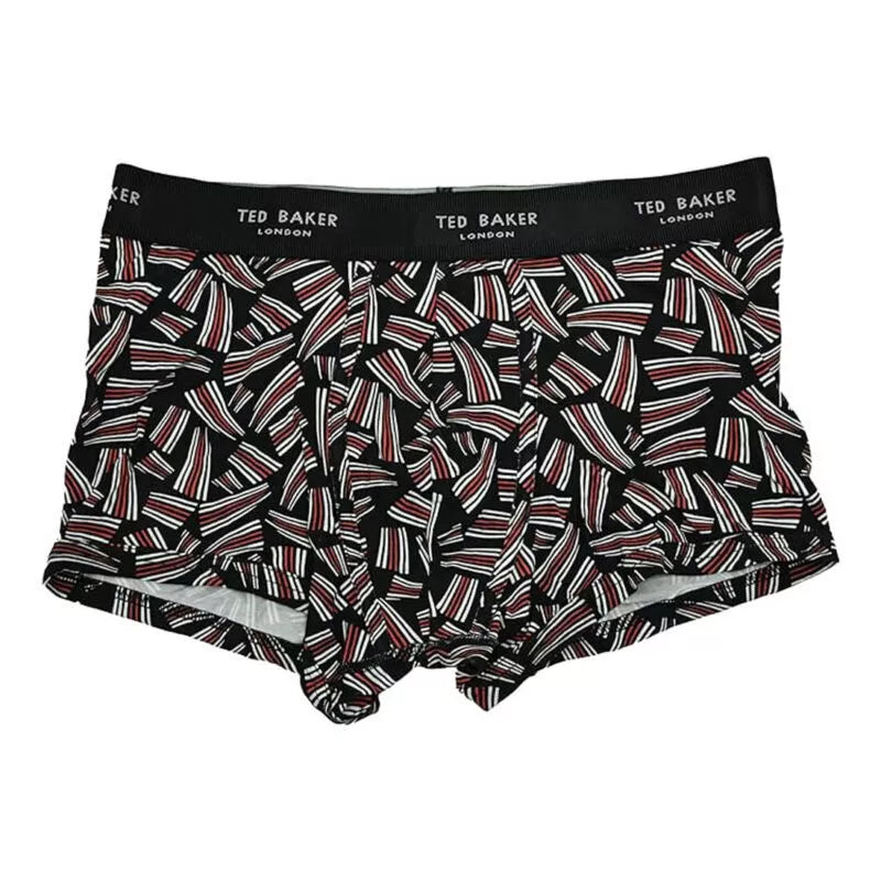 Ted Baker Boxer Shorts Mens 2 pack Multi Black Cotton Trunks Underwear Boxed