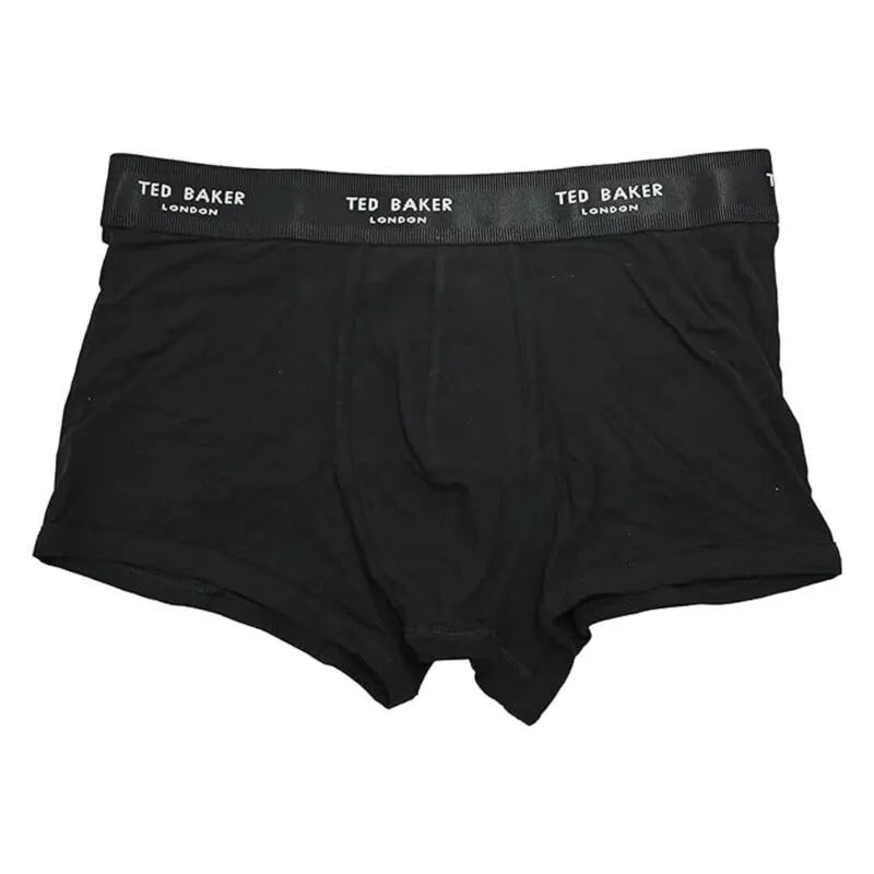 Ted Baker Boxer Shorts Mens 2 pack Multi Black Cotton Trunks Underwear Boxed