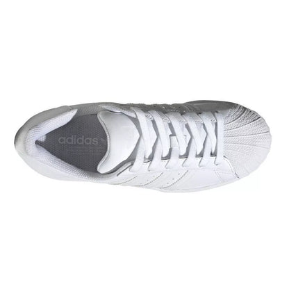 Adidas Superstar Junior Triple White Trainers Children's Lace Up Shoes