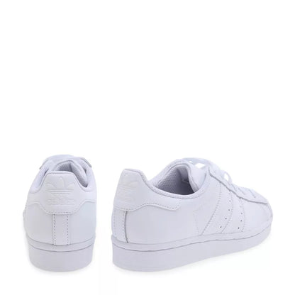 Adidas Superstar Junior Triple White Trainers Children's Lace Up Shoes