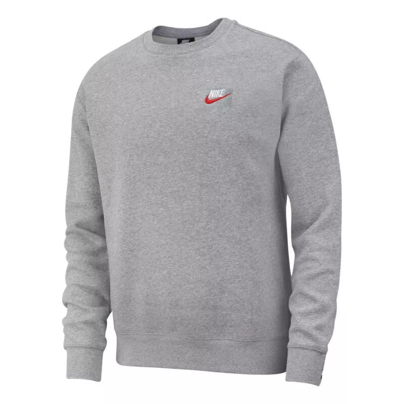 Nike Sportswear NSW Club Fleece Crew Mens Grey Full Tracksuit