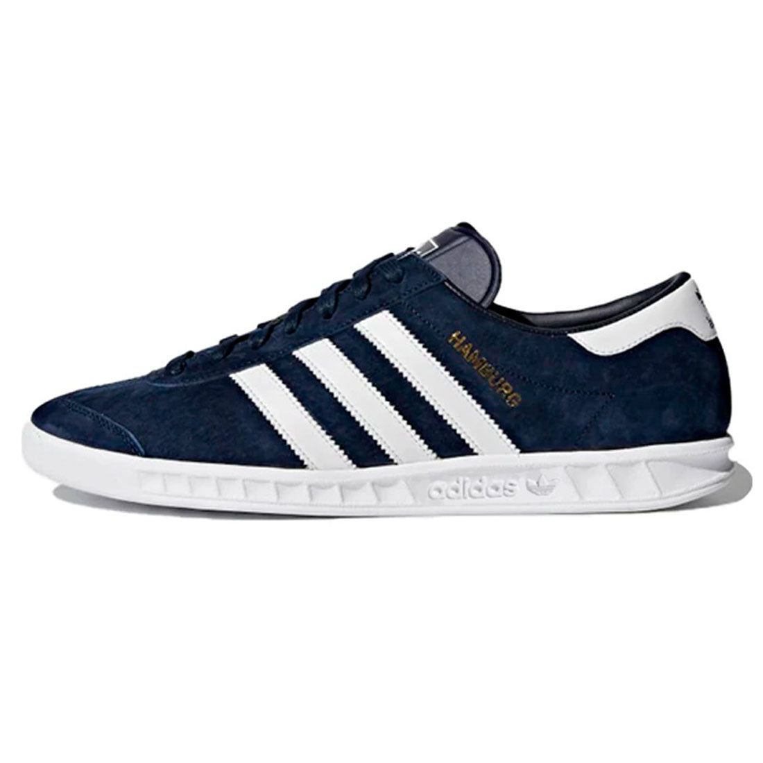adidas Unisex Originals Hamburg Trainers Navy Leather