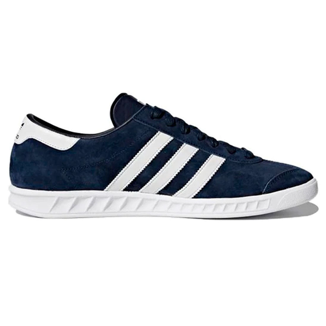 adidas Unisex Originals Hamburg Trainers Navy Leather