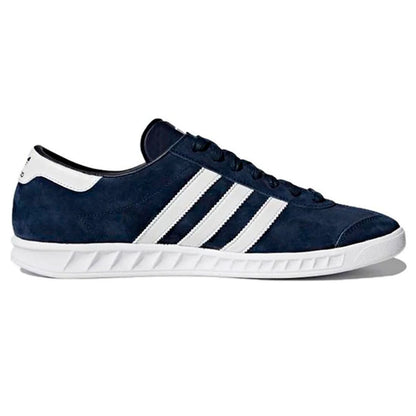 adidas Unisex Originals Hamburg Trainers Navy Leather