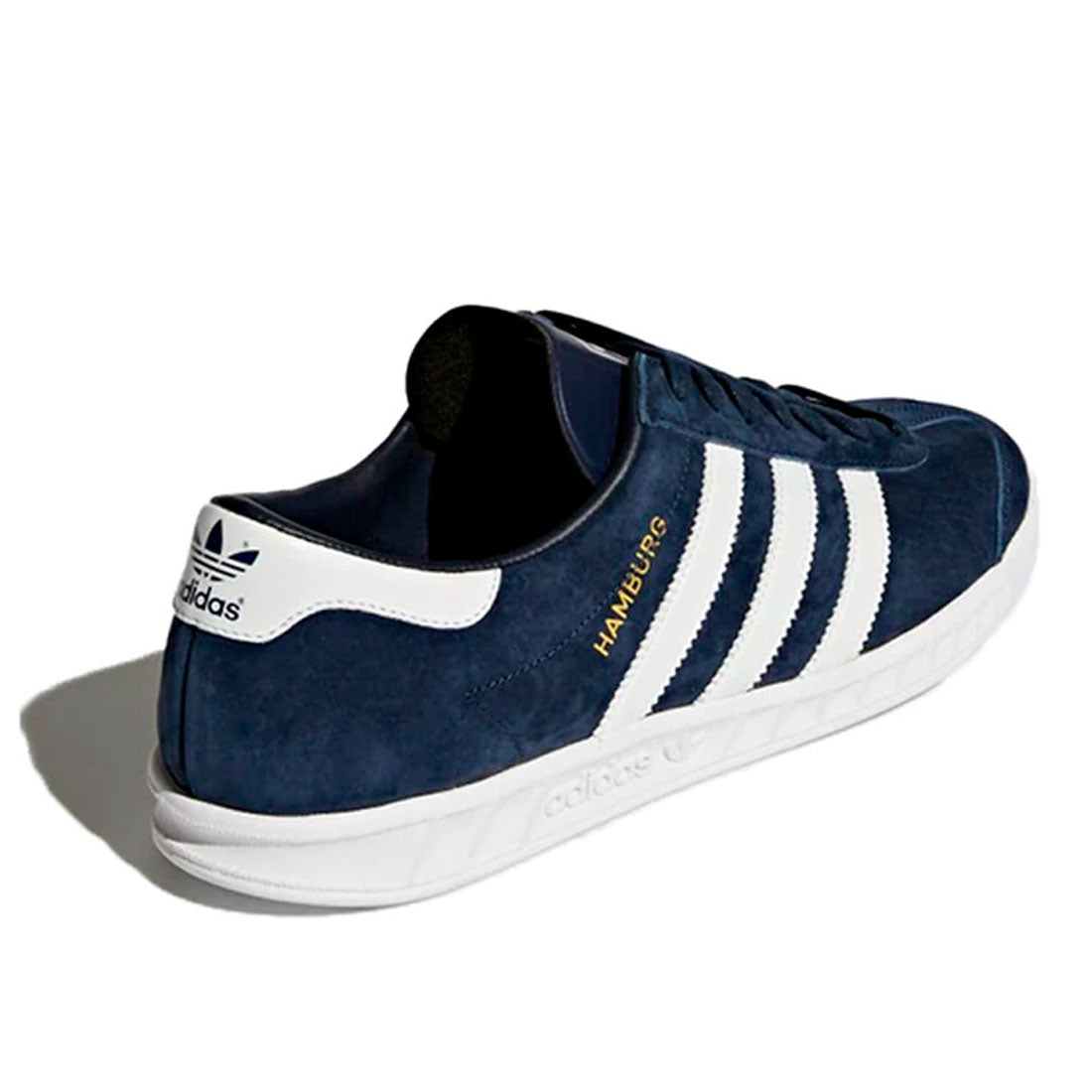adidas Unisex Originals Hamburg Trainers Navy Leather
