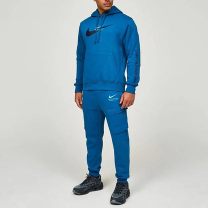 Nike Standard Issue Fleece Athletic Men's Blue Tracksuit