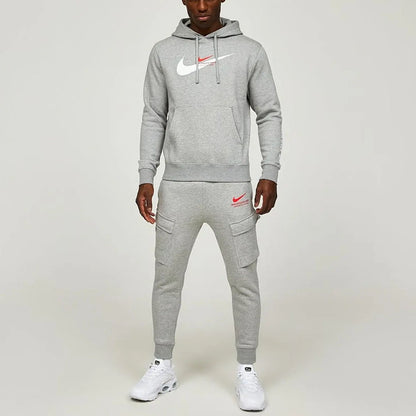 Nike Standard Issue Fleece Athletic Men's Grey Tracksuit